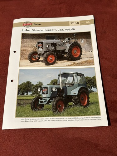 Eicher traktor dieselschlepper - traktor,