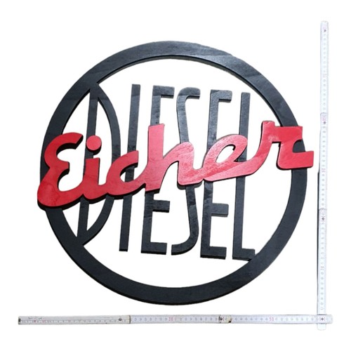 Eicher diesel wandschild - eicher,