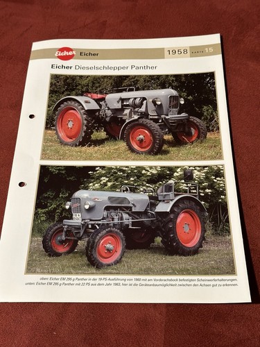 Eicher traktor dieselschlepper - traktor,
