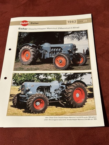 Eicher traktor dieselschlepper - eicher,