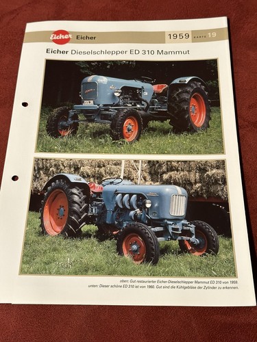 Eicher traktor dieselschlepper - traktor,