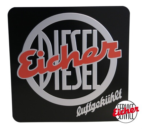 Eicher diesel stirnschild - eicher, 36